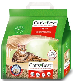 at’s Best Arena para Gatos Aglomerante EcoPlus 10L (4,3 kg). Arena Biodegradable Hasta 7 Semanas de Uso