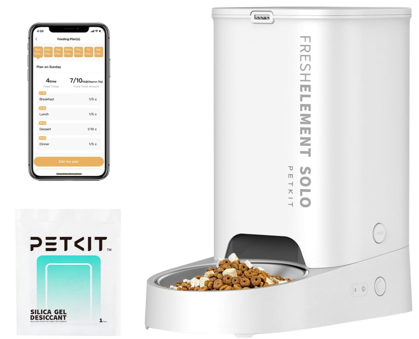 PETKIT Comedero Gato Automatico, 2 Control de App, 1-10 Comidas al Día´.